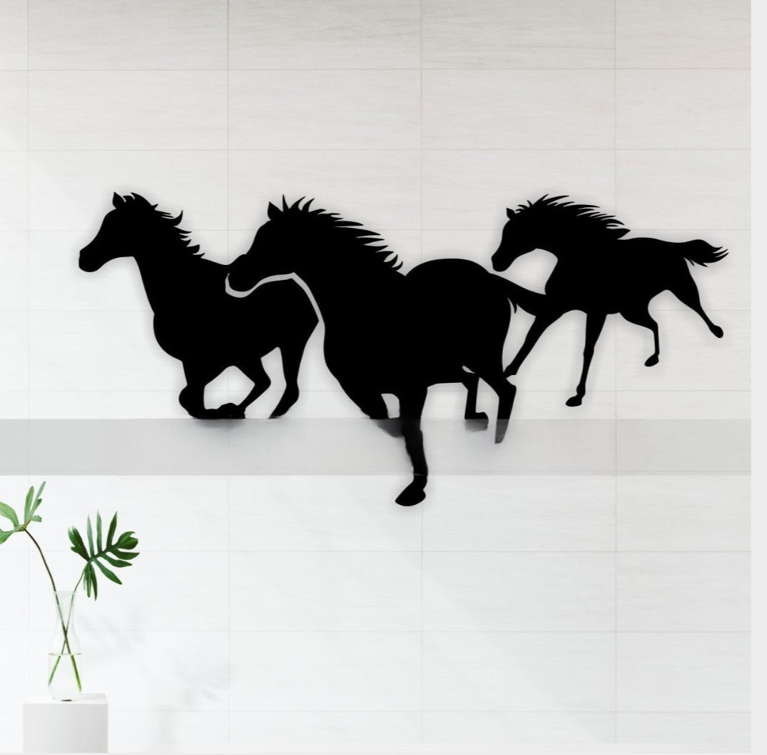 Running Horse Acrylic Wall Frame