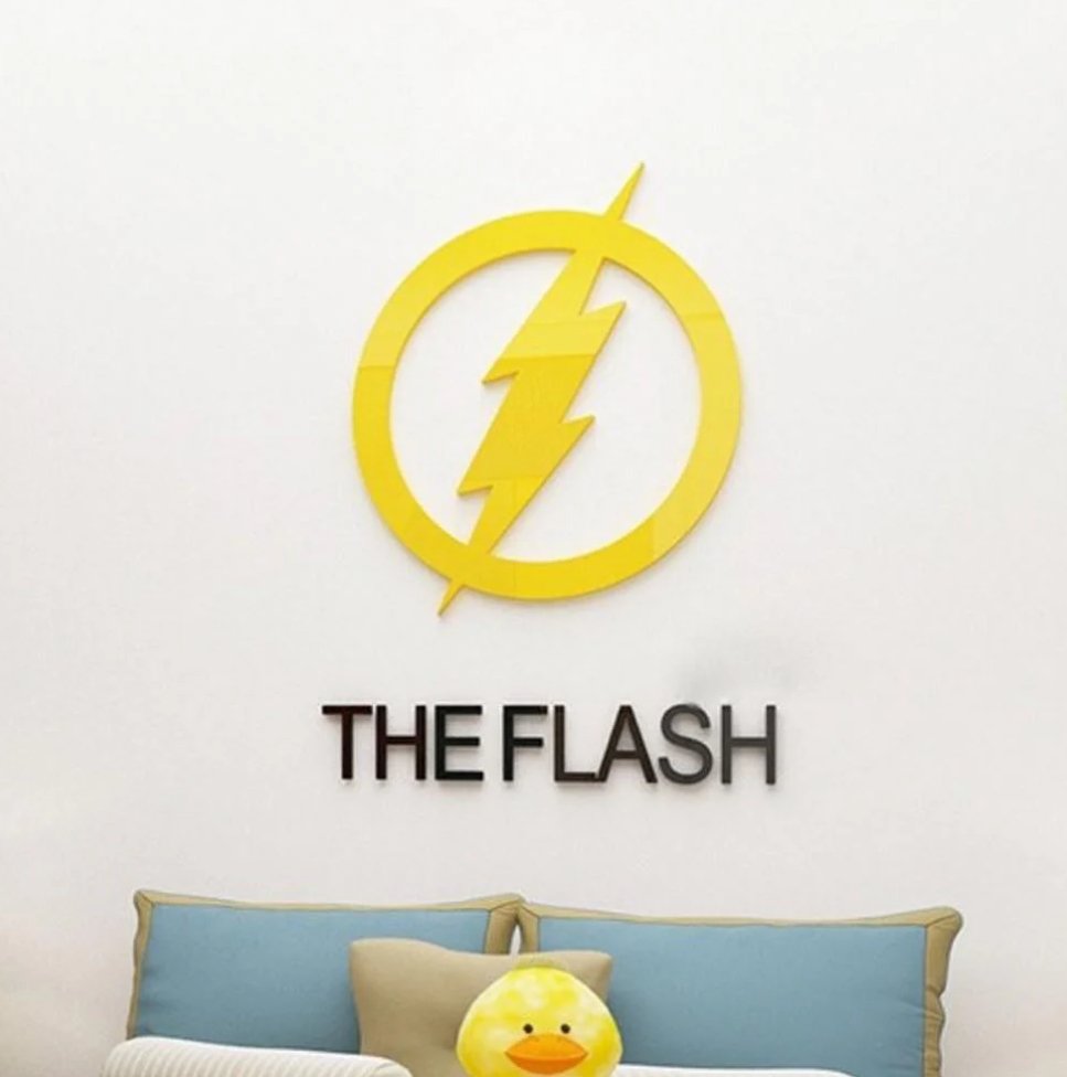The Flash Acrylic Wall Art, Super Hero, Gift Idea