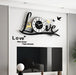 3D Love Wall Clock Acrylic Wall Decore
