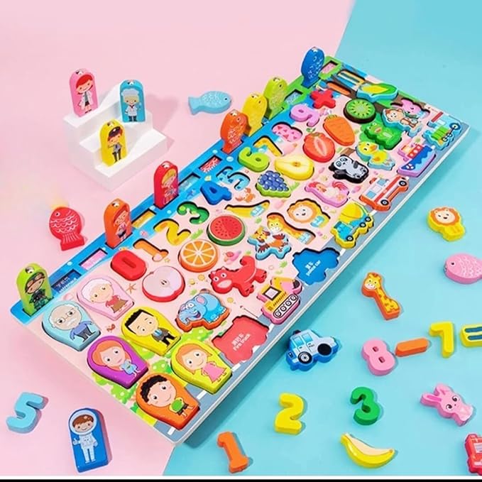 KidzLearn - 6-in-1 Traffic Matching & Counting Board