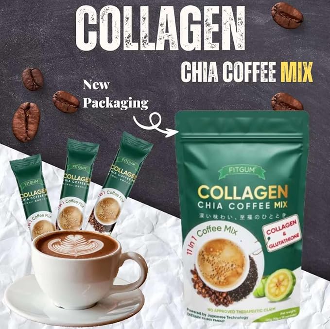 Fitgum - Collagen Chia Coffee Mix (Original)