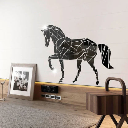 Large Acrylic Horse Mirror Wall Art