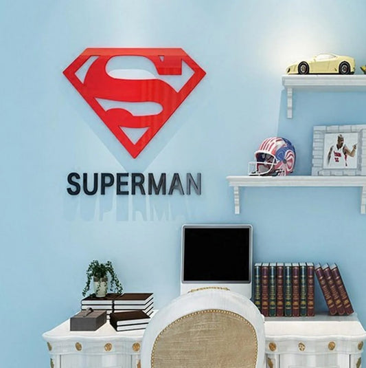 Superman Acrylic Wall Art, Super Hero, Gift Idea